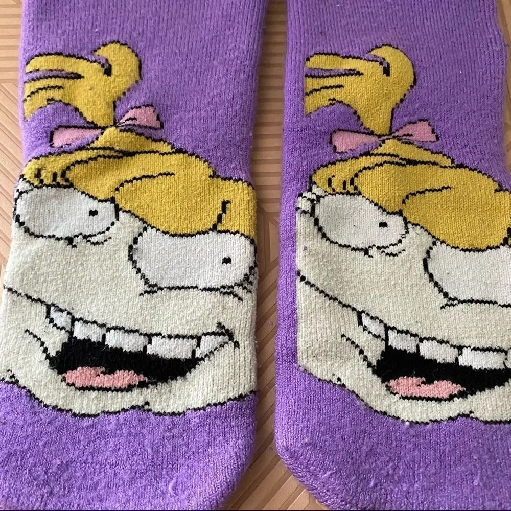 Vintage Rugrats Socks Angelica Pickles 1999 Viacom International Inc Nickelodeon